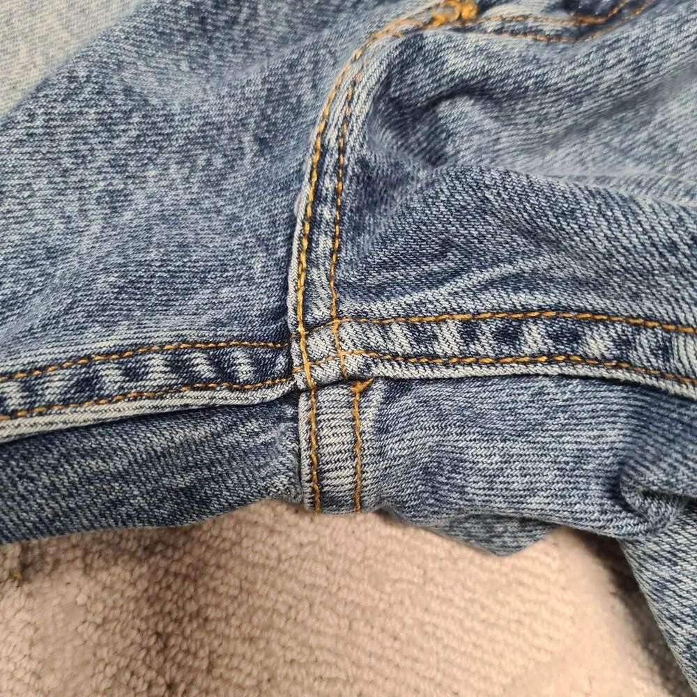 LEVI'S 505 Distressed Denim Jeans Men's SZ 30x32 (actual: 30x27.5) Straight Leg